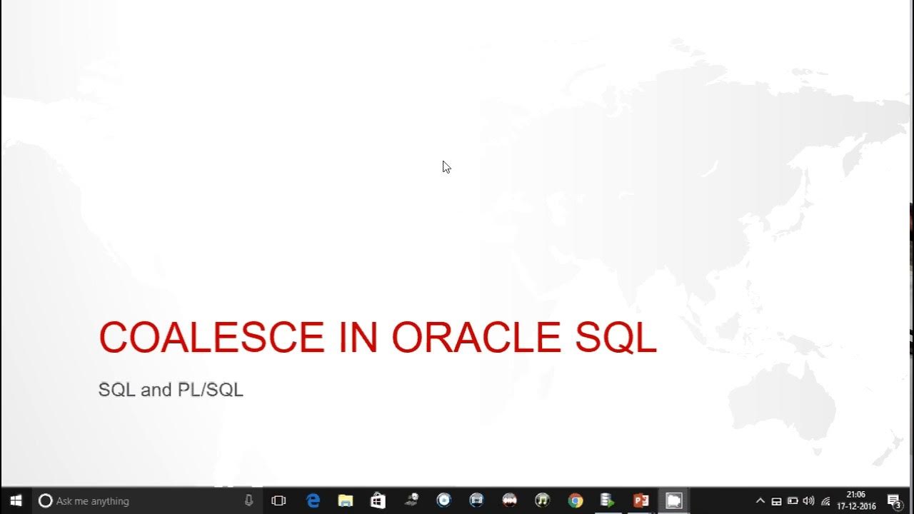 Coalesce oracle. Coalesce oracle