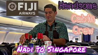 Handsome Cabin Crew! FJ361 Nadi to Singapore | Fiji Airways