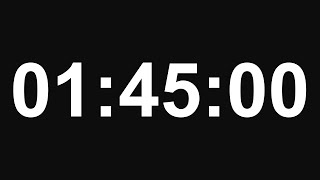 1 Hour 45 Minute Timer - No Alarm - 8K