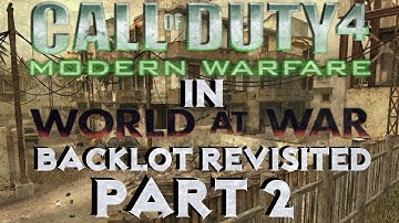 Backlot revisited MODERN WARFARE IN CUSTOM ZOMBIES! solo complete #2 -  world at war custom zombies