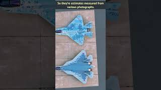 Su-75 Checkmate - Size comparison with other fighter jets