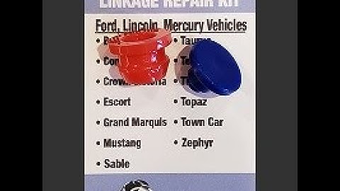 BushingFix.com® FA1Kit40™ Lincoln Mark V Auto Transmission Shift Lever/Linkage Installation Video