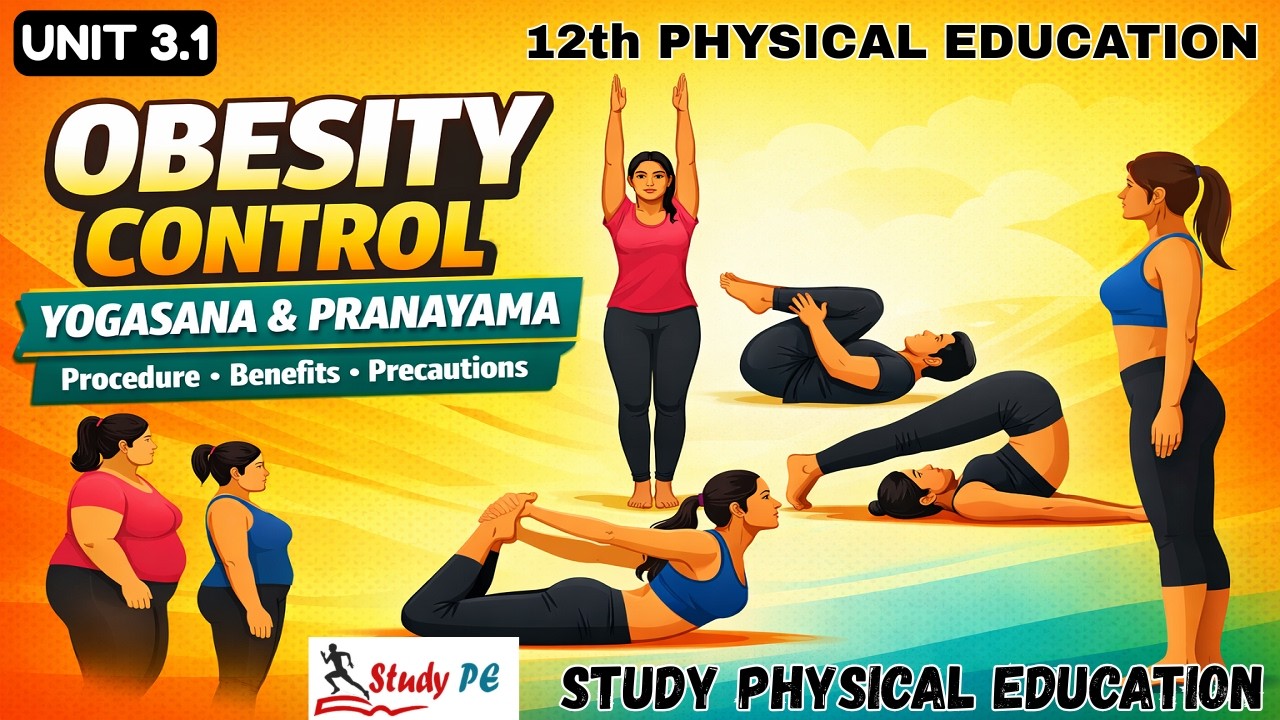 Obesity Yogasanas Explained in Hinglish | Procedure, Benefits & Contraindications | CBSE Class 12 PE