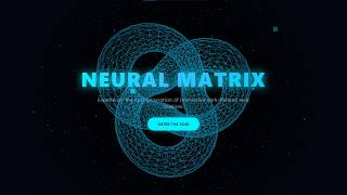 🌀 Mind-Blowing 3D Neural Matrix Illusion using HTML & WebGL! 🚀 screenshot 2