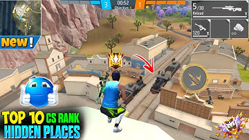 TOP 10 CS RANK SOLARA MAP HIDDEN PLACES  || CS RANK HIDDEN PLACES FOR SOLARA MAP || #ClashSquadtrick