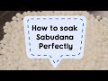 How to soak sabudana perfectly   sanjeev kapoor khazana