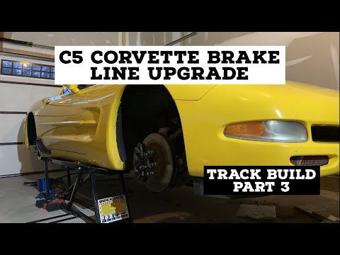 C5 CORVETTE BRAKE LINE UPGRADE: C5 Track car part 3