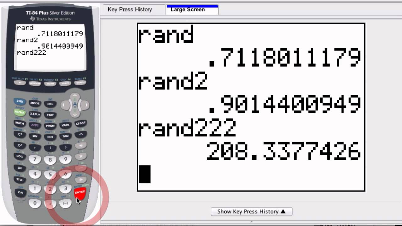 Graphing Calculator - Generating Random Numbers - YouTube