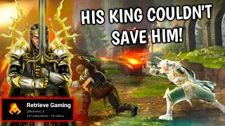 Retrieve Gaming's King couldn't Save Him From My Sarge Hammers ⚒️ 💪-Shadow Fight 4 (ZebraVsRetrieve)