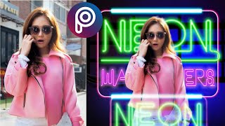 PicsArt Tutorial - Edit photos with NEON ligh Effect (Changing Background) | Irvin gas poll screenshot 2