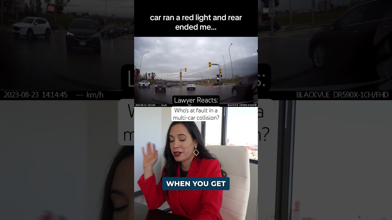 Who’s at fault in a multi-car collision?