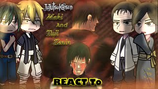 Jujutsu Kaisen Zenin Clan React To Maki And Toji S3 Gcrvjjkmaki Vs Zenin Clanjjk React To