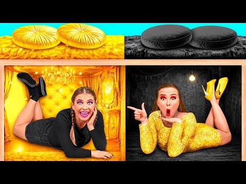 Secret Rooms Under The Bed | Rich VS Broke Smart Gadgets vs Hacks by Fun Challenge