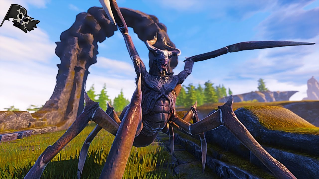 Demon Spider Boss Fight on Day 1!? - Conan Exiles (Isles of Siptah)