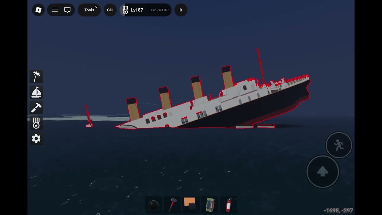 Re-creating the Titanic sinking😮