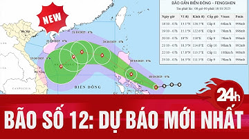KHẨN: Dự báo mới nhất về Bão số 12  bao lâu nữa chạm đất liền Việt Nam? | Toàn cảnh 24h