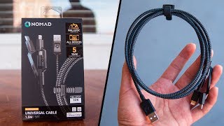BEST UNIVERSAL CHARGING CABLE?!? - Nomad 1.5 Meter Universal Cable Review