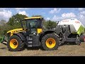 JCB 4220 BIG BALING SILAGE FENDT 516 WRAPPING