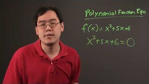 Definition of a Polynomial Function Equation