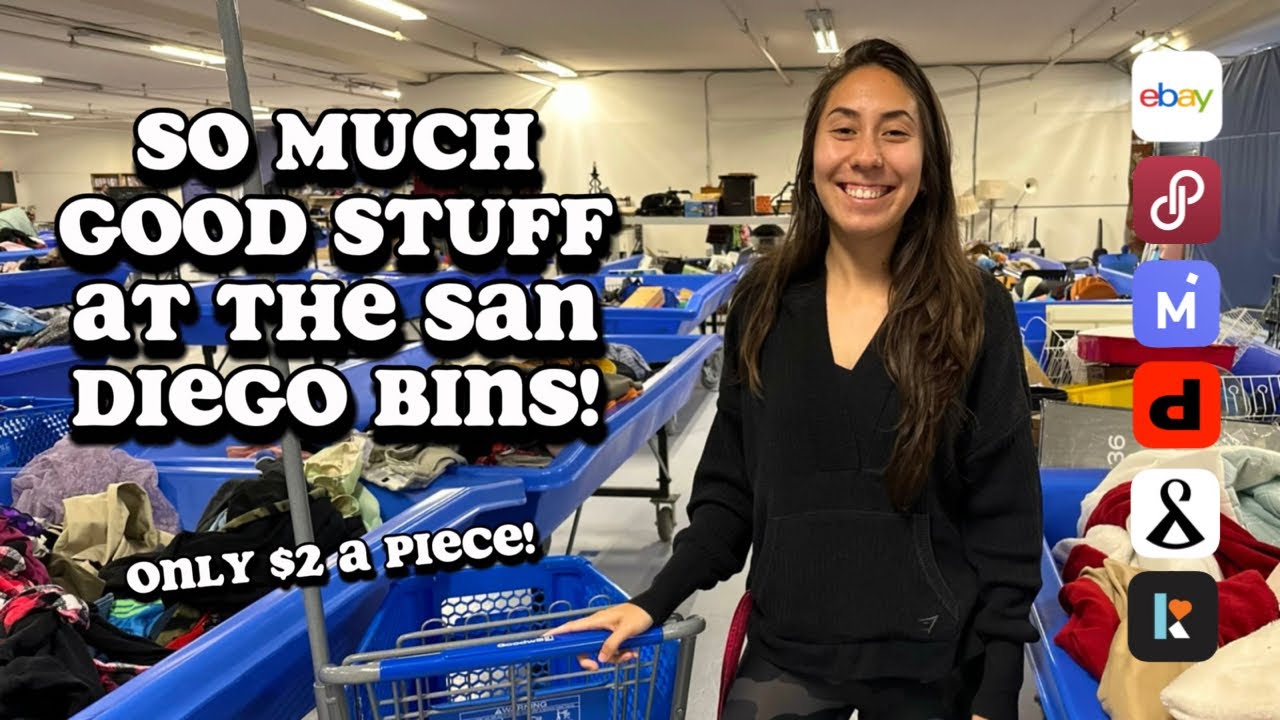 Goodwill Bins Thrift Haul from the Downtown San Diego Outlet to Resell