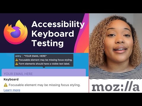 Test Keyboard Accessibility using the Firefox Accessibility Inspector
