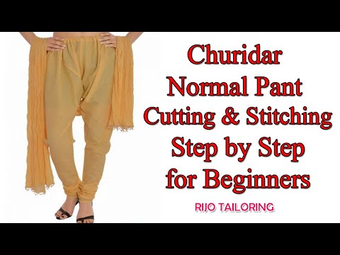 churidar normal pant cutting and stitching  churidar pant cutting and  stitching easy method tamil 