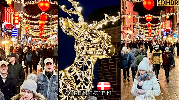 Copenhagen Denmark 4K walking, Christmas, Saturday 11 December 2021, Again Lockdown Restrictions