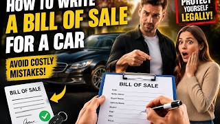 How to write a bill of sale for a car