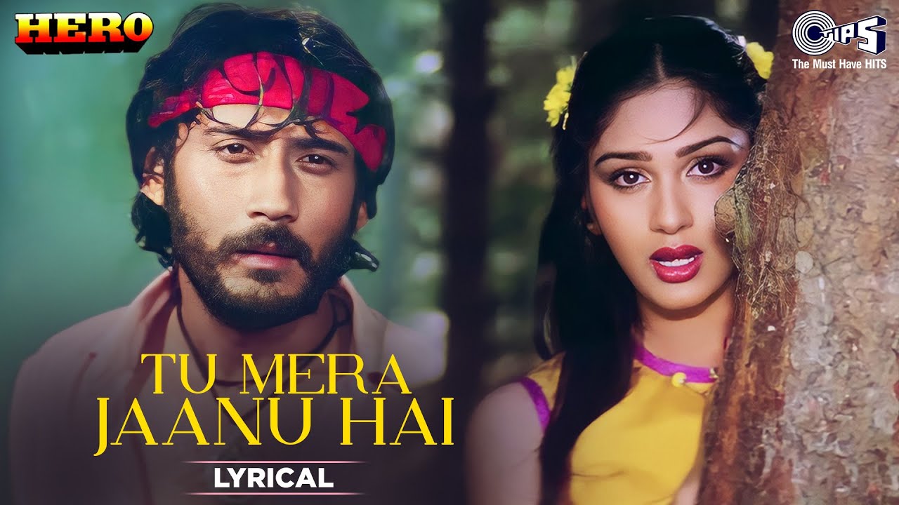 Tu Mera Jaanu Hai   Lyrical  Hero  Anuradha Paudwal Manhar   80s Hindi Hit Songs  Love Songs