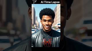 Miles Morales Inspired Appearance Aging Time-Lapse #shorts #milesmorales