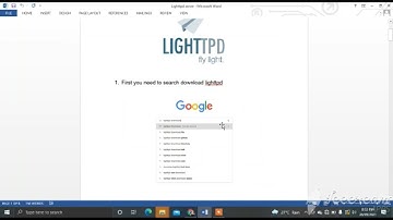 HOW TO INSTALL AND CONFIGURE LIGHTTPD WEBSERVER