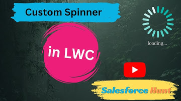 How to Create a Custom Spinner in Lightning Web Components for Salesforce? | @SalesforceHunt