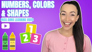 Learn Numbers, Colors & Shapes With Gentle Songs Speech & Baby Sign Language Practice