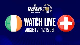 Ireland v Switzerland | Full Basketball Game | FIBA U18 European Championship 2022