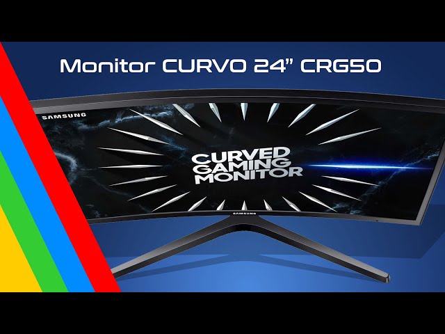 Monitor LED CURVO de 24 SAMSUNG CRG50 con una resolución FullHD 
