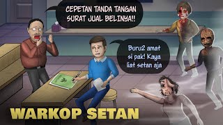 WARKOP SETAN – Tertipu beli ruko murah, yg datang setan semua #HORORKOMEDI | Kartun Hantu Lucu