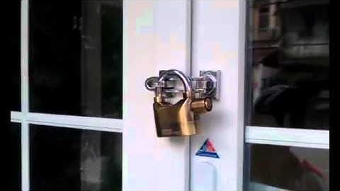 Lắp Đặt Pát Khóa Chống Trộm Cho Cửa Nhựa Lõi Thép | PASS KHÓA CỬA INOX 304