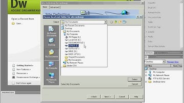 01 Dreamweaver - defining a new site - VdesignOurWeb.com