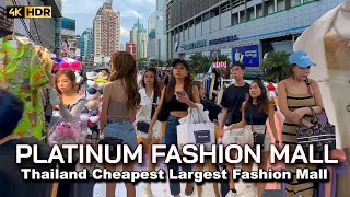 ?? 4K HDR | The Best Cheapest Fashion Mall | Platinum Bangkok Mall | Full Walking Tour