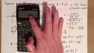 LCHL Complex Numbers - Sharp Rectangular to Polar Degrees
