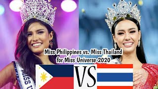 AMANDA OBDAN VS. RABIYA MATEO| PHILIPPINES VS. THAILAND| MISS UNIVERSE 2020