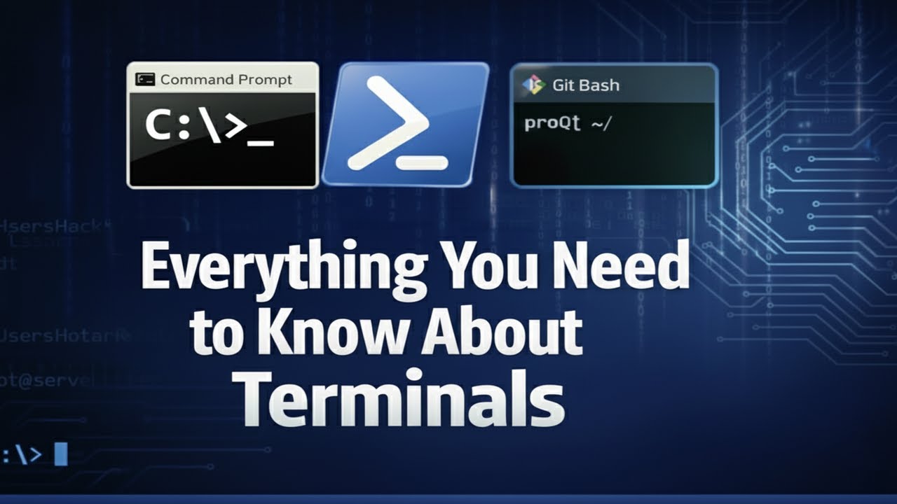Command Line Crash Course for beginner | Terminal Commands | Power Shell | Git bash