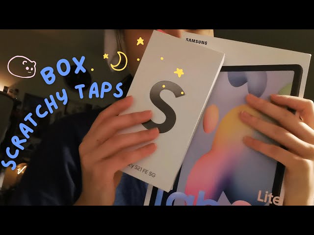 asmr | tapping and scratching on boxes for tingles