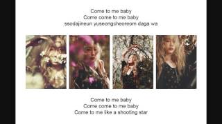 Video thumbnail of "Taeyeon - Gemini Lyrics ( Romanization & Eng Sub )"