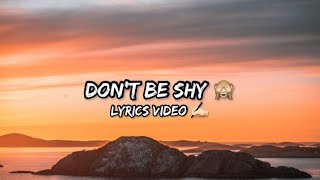 Tiësto & Karol G - Don't Be Shy 🙈 (Lyrics Video) Music King