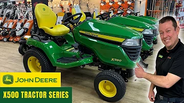 Jak široká je převodovka John Deere x590?