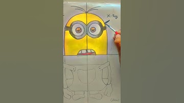 Drawing minion in 4 different art styles | P-2 | Priyansh & Shailika | #shorts #viralshorts #trend