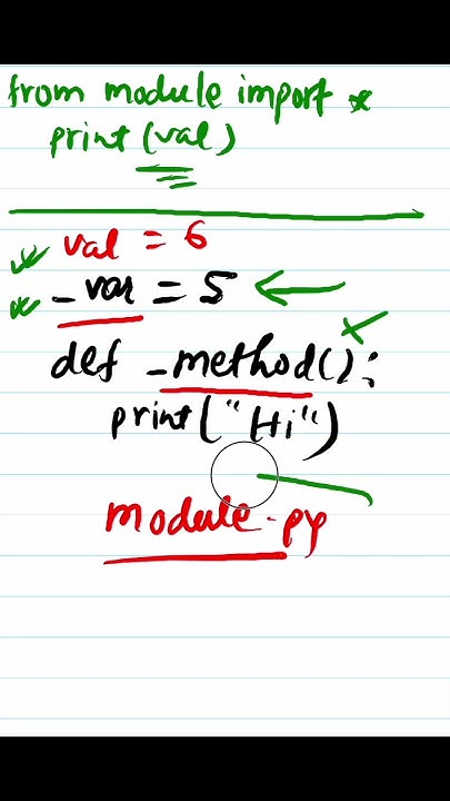 Python - 007 : Use of Single Pre Underscore to variable or method # ...
