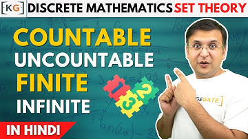 1.3 Finite Set | Infinite Set | Countable Sets | Uncountable Sets in Hindi in Set Theory