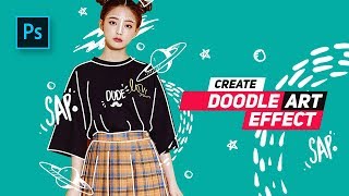 How to Create Doodle Portrait  Effect in Photoshop - #Photoshop Tutorials